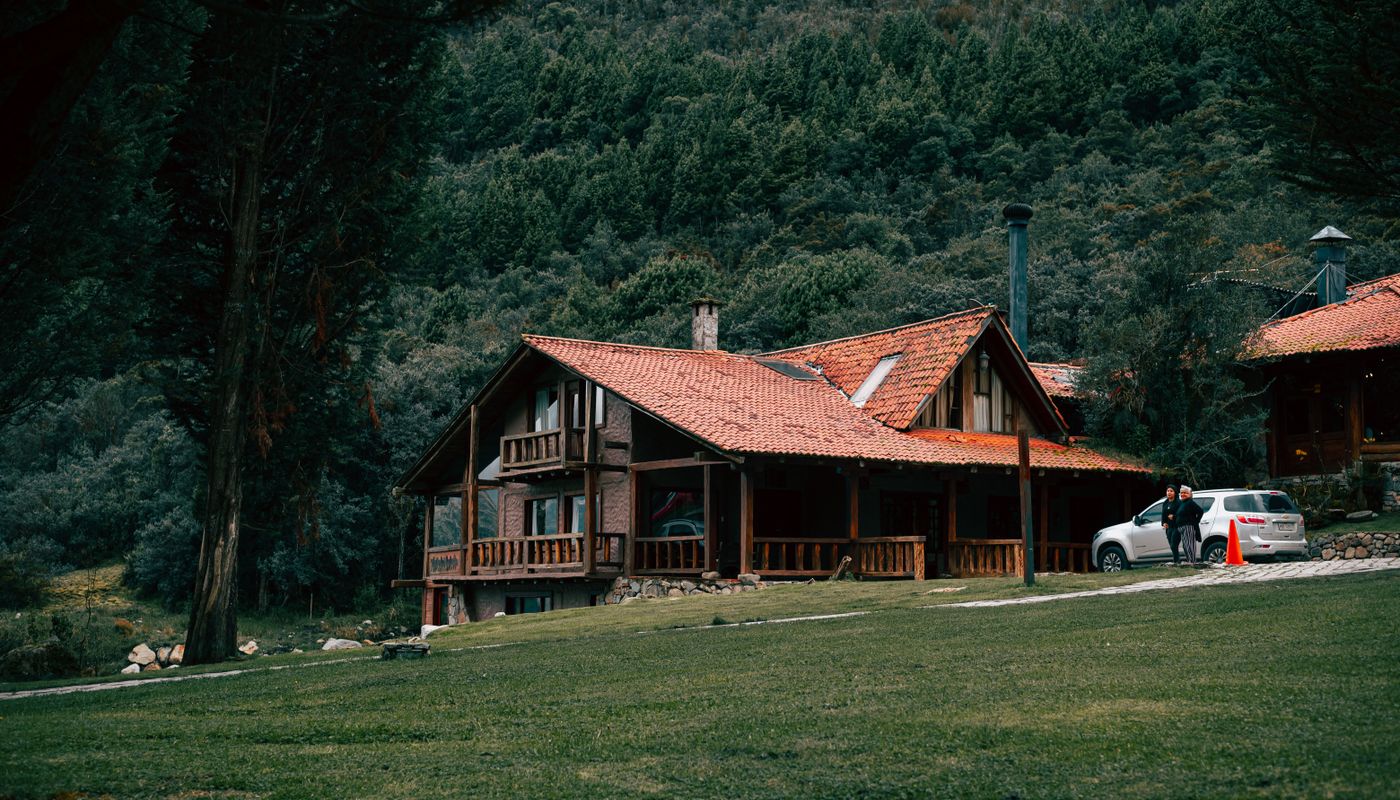 Private mountain lodge prepared for a corporate retreat in the Canadian Rockies