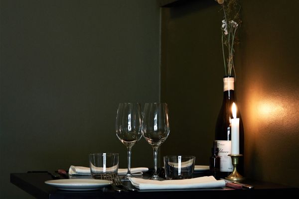 Private dinner table at a Niagara winery restaurant