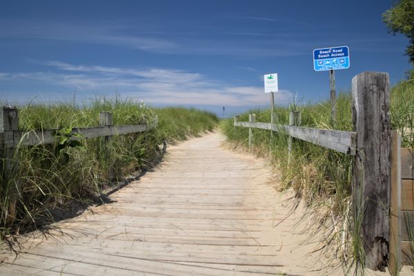 Sandbanks dunes in Prince Edward County beside Lake Ontario